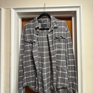 Lucky Brand Gray Checkered Shirt